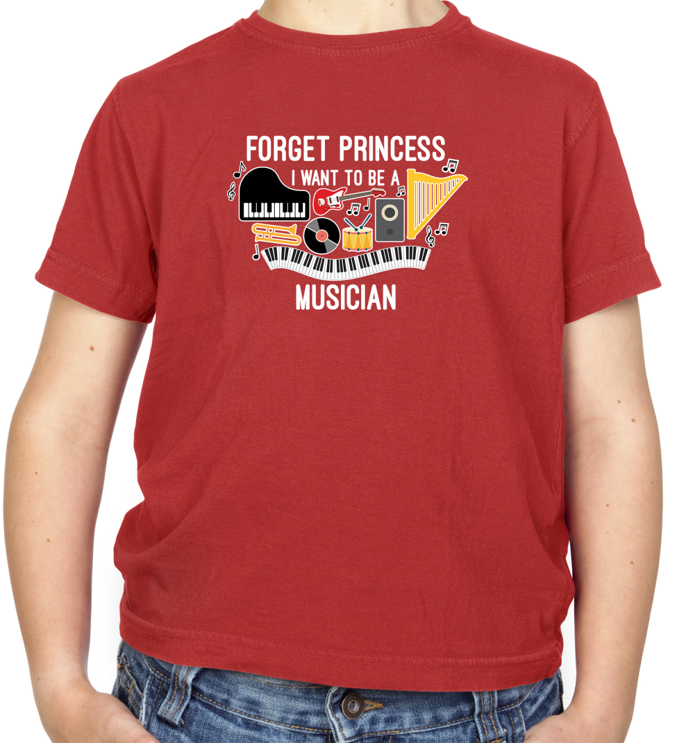 Forget Princess Musician Kids T Shirt