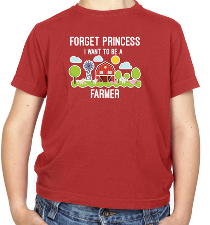 Forget Princess Farmer Kids T Shirt