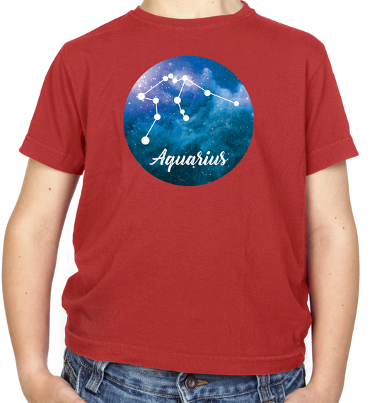 Aquarias Sign Kids T Shirt