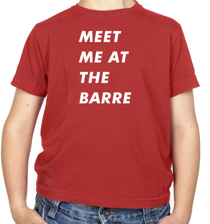 Meet Me At The Barre Kids T Shirt