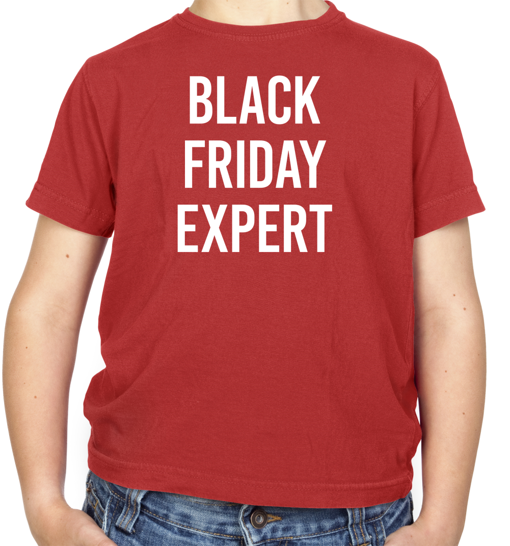 Black Friday Expert Kids T Shirt
