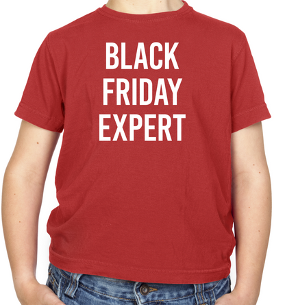 Black Friday Expert Kids T Shirt