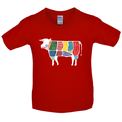Delicious Cow Kids T Shirt