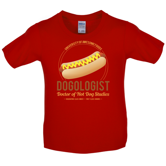 Hot Dogologist Kids T Shirt