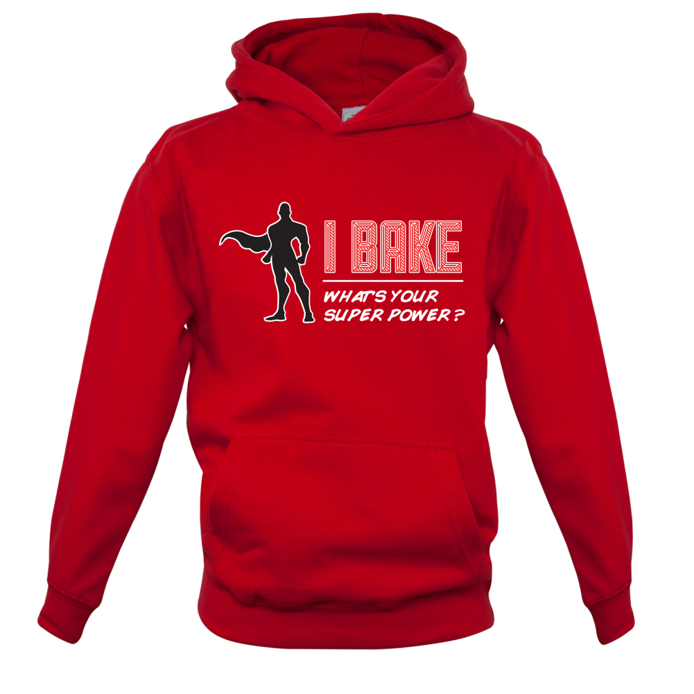 I Bake What's Your Super Power MALE Design Kids T Shirt