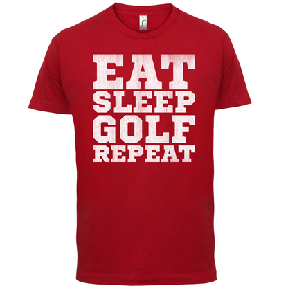 Eat Sleep Golf REPEAT T Shirt
