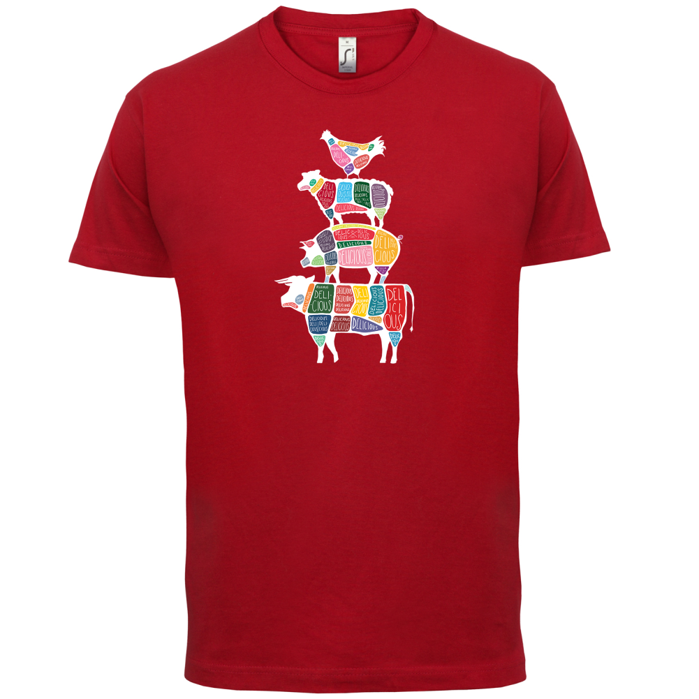 Meat Stack Diagram T Shirt