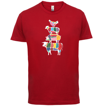 Meat Stack Diagram T Shirt