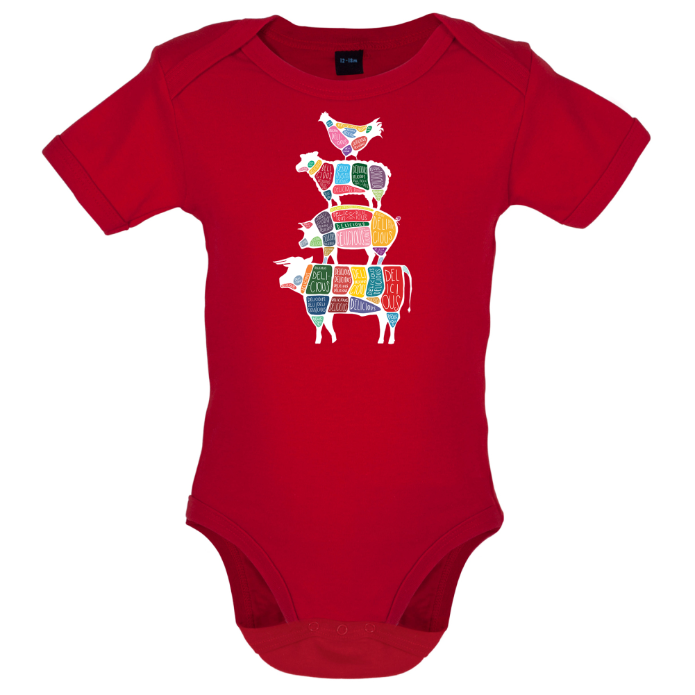 Meat Stack Diagram Baby T Shirt