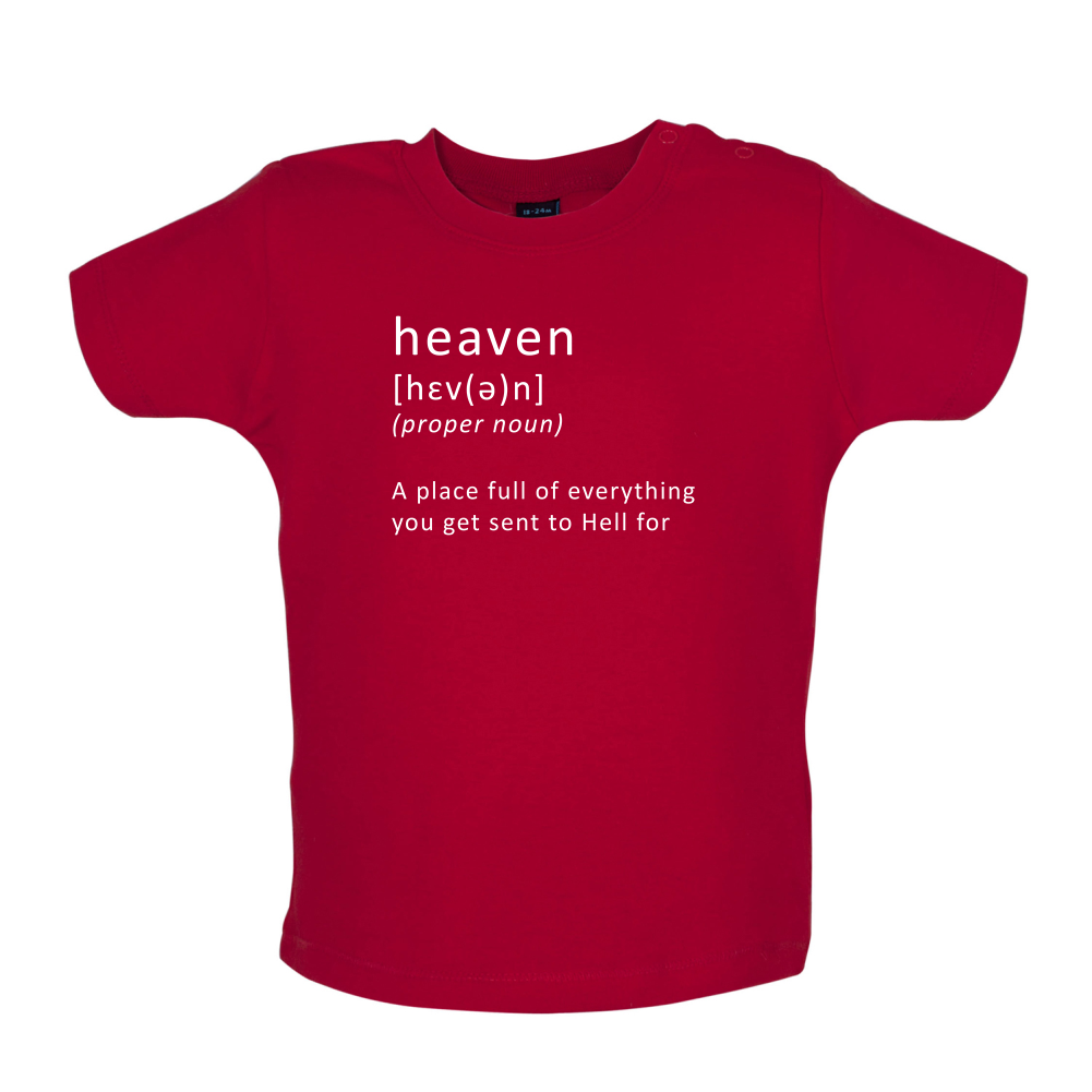 Funny Definition Heaven Baby T Shirt