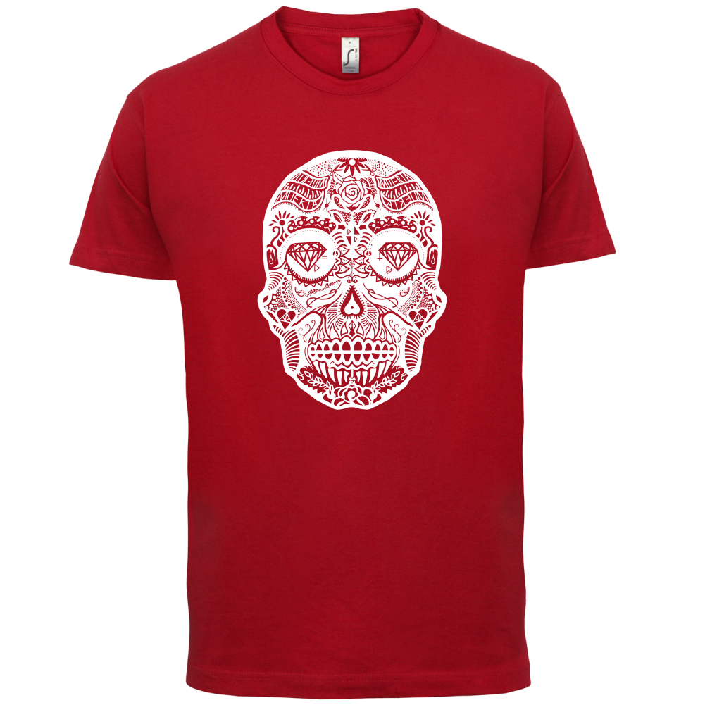 Mexican Sugar Candy Skull T Shirt