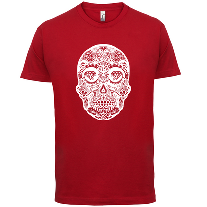 Mexican Sugar Candy Skull T Shirt