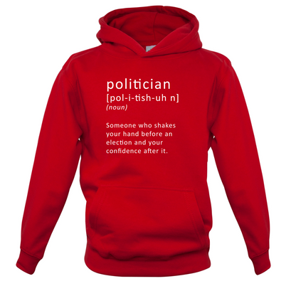 Funny Definition Politician Kids T Shirt
