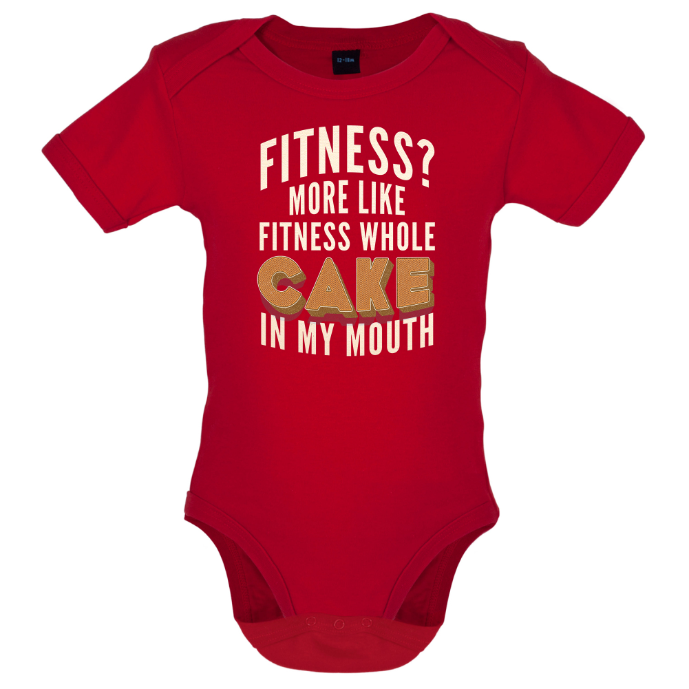 Fitness Cake In My Mouth Baby T Shirt