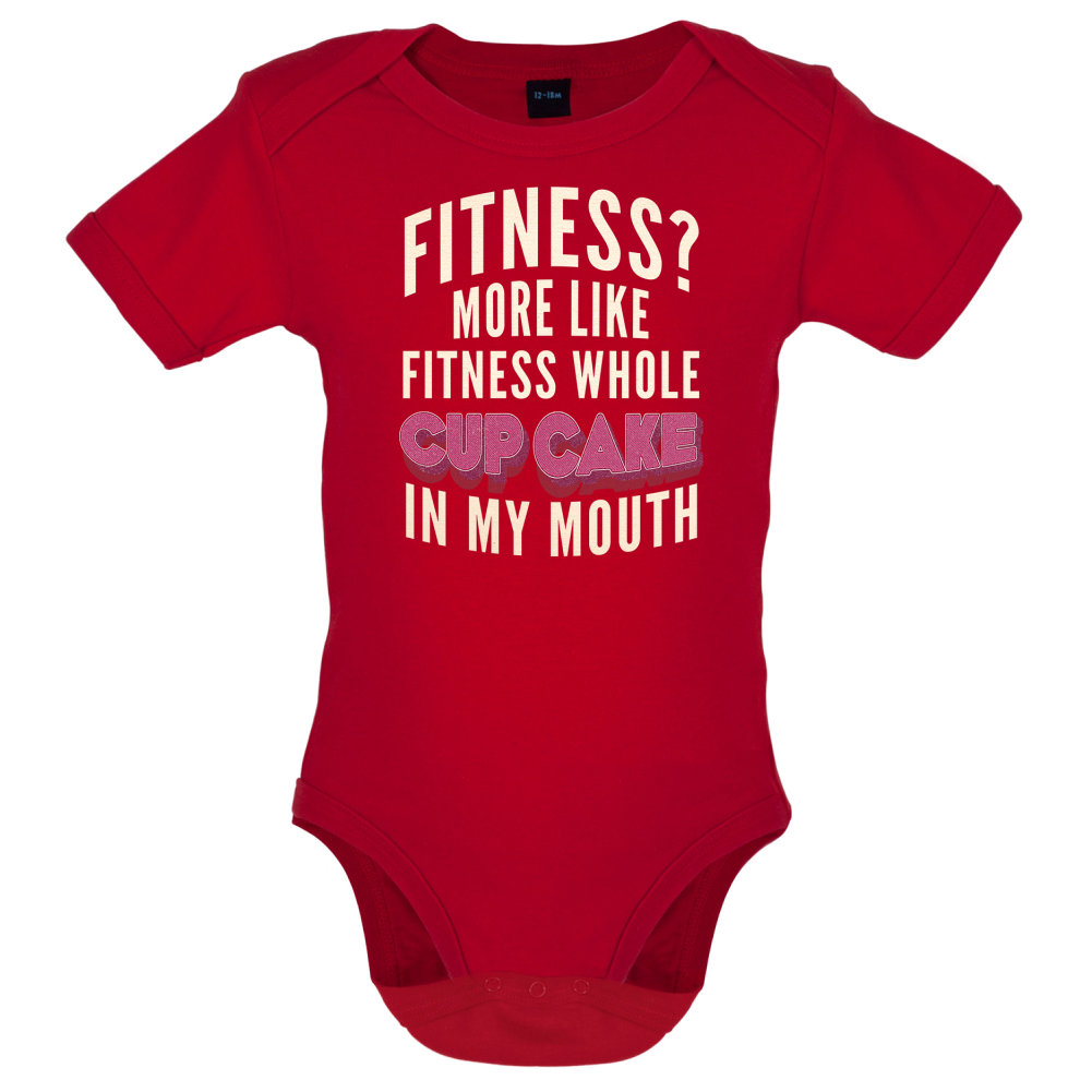 Fitness Cupcake In My Mouth Baby T Shirt