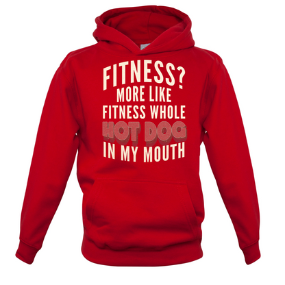 Fitness Hot Dog In My Mouth Kids T Shirt