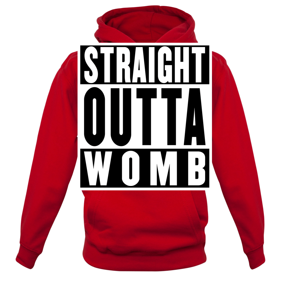 Straight Outta Womb Kids T Shirt