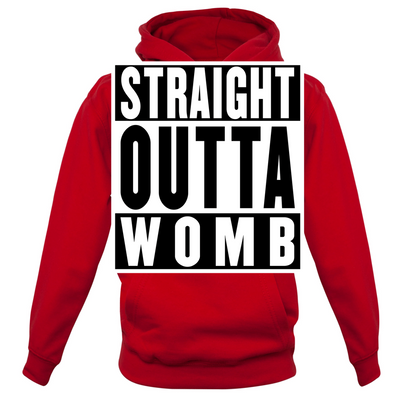 Straight Outta Womb Kids T Shirt