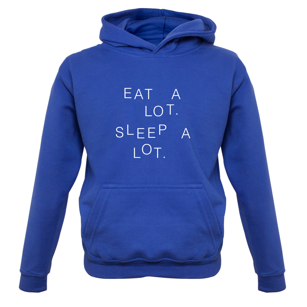 Eat A Lot Sleep A Lot Kids T Shirt