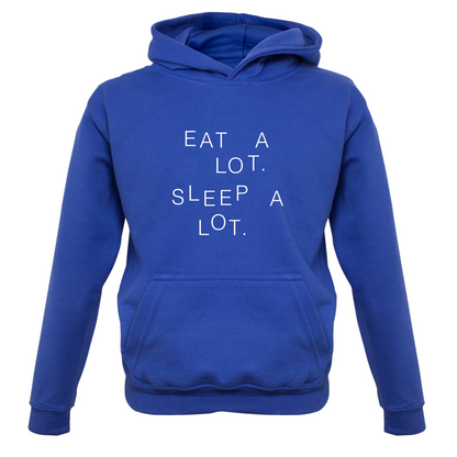 Eat A Lot Sleep A Lot Kids T Shirt