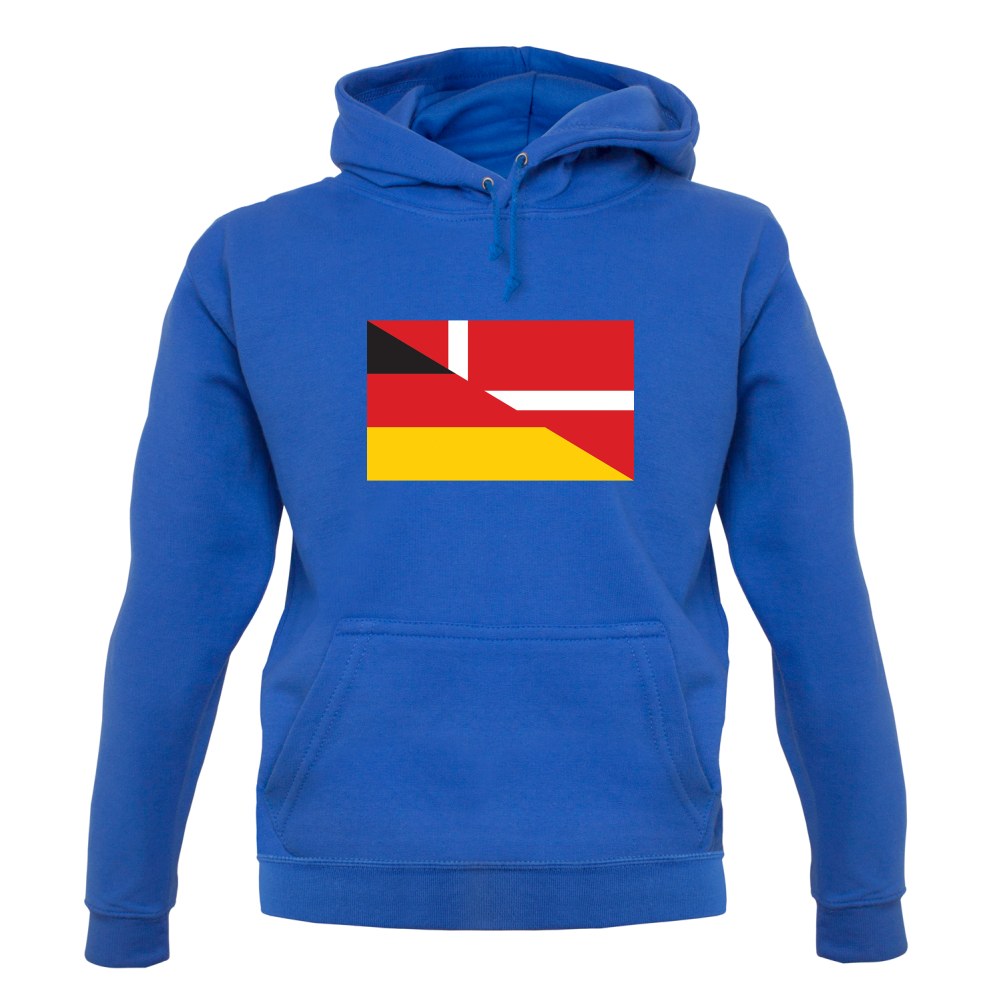 Half German Half Danish Flag T Shirt