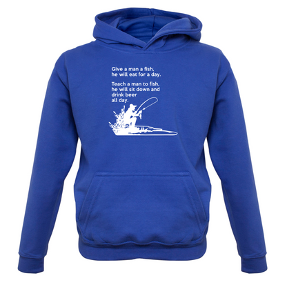 Fishing - He'll Drink Beer All Day Kids T Shirt