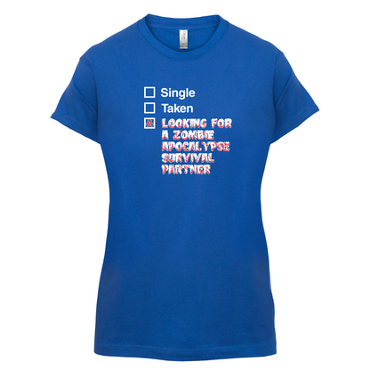 Single Taken Zombie Apocalypse T Shirt