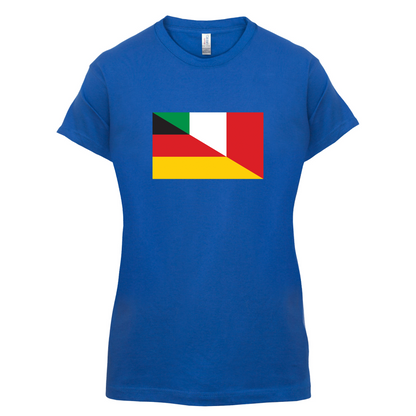 Half German Half Italian Flag T Shirt