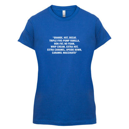 Long Coffee Order T Shirt