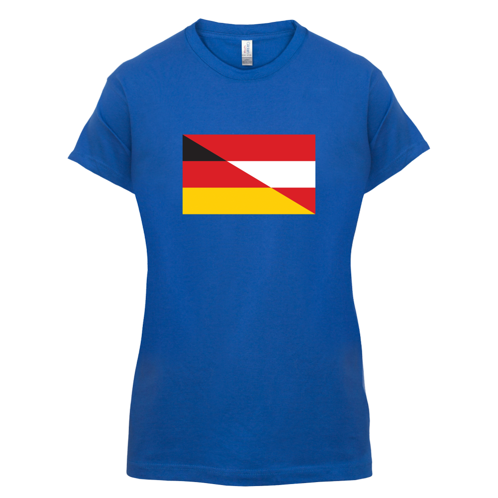 Half German Half Austrian Flag T Shirt