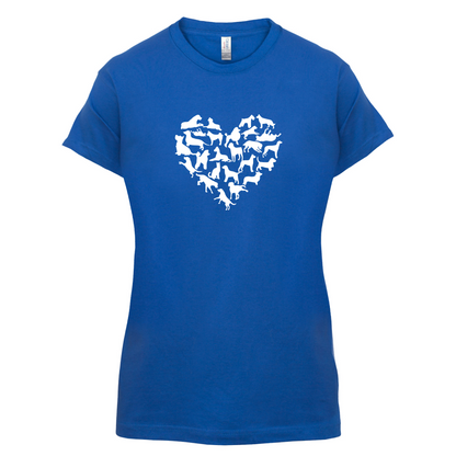 Love Heart Dogs T Shirt