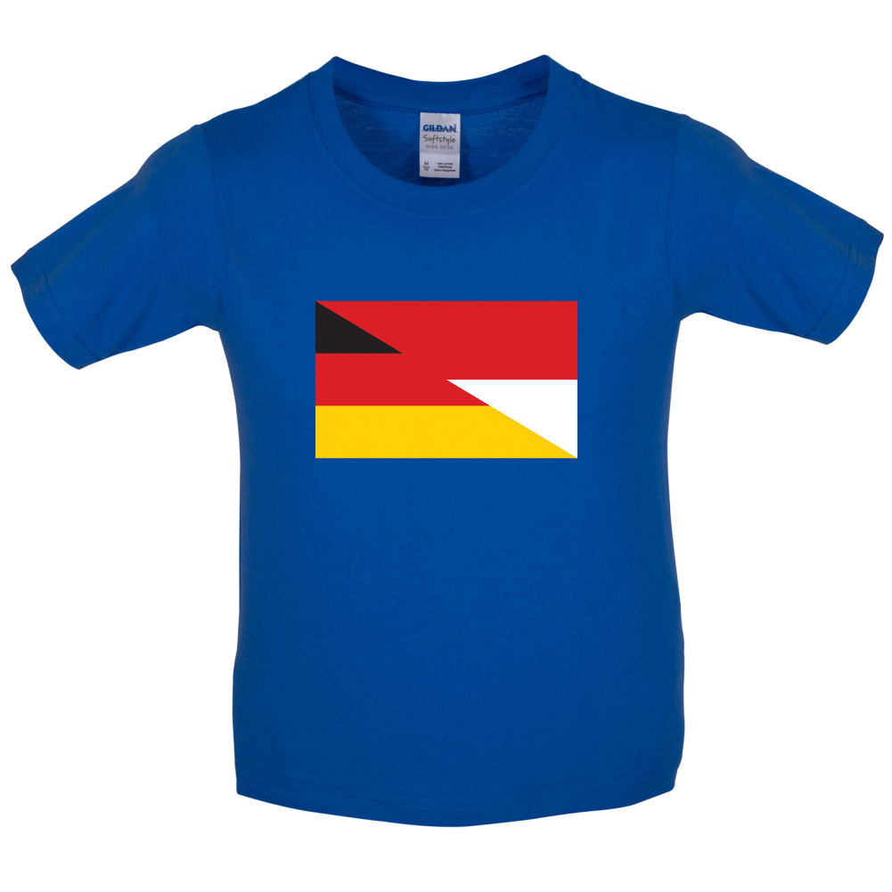 Half German Half Polish Flag Kids T Shirt