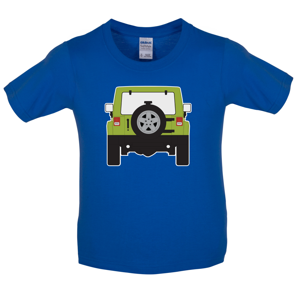 JW Rear Hyper Green Kids T Shirt