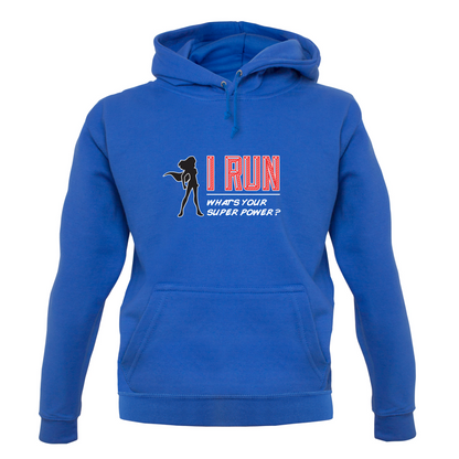I Run Whats Your Super Power FEMALE Design T Shirt