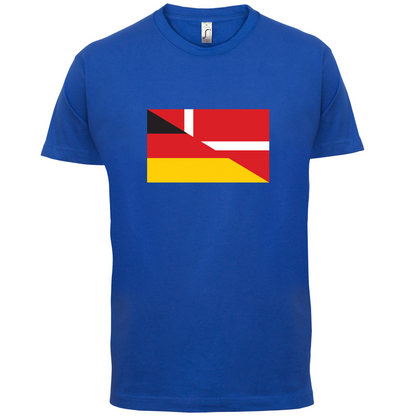 Half German Half Danish Flag T Shirt