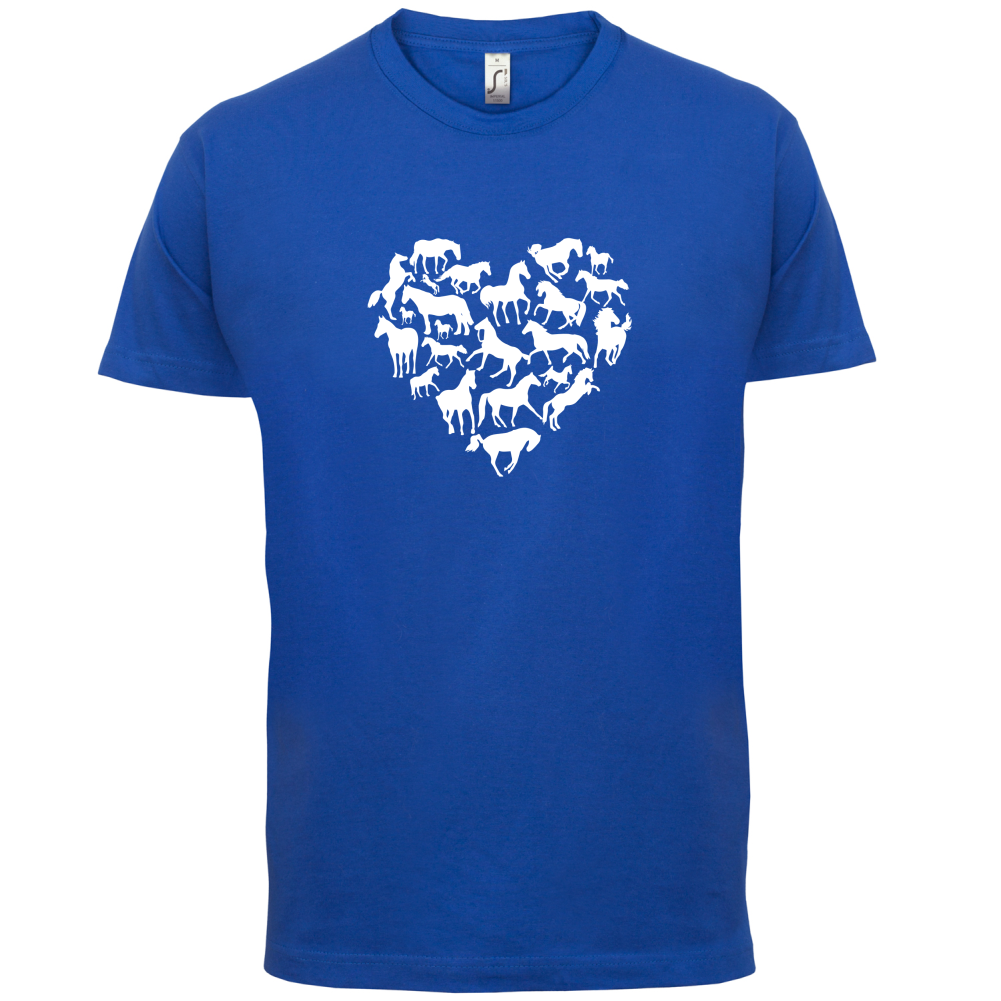 Love Heart Horse T Shirt