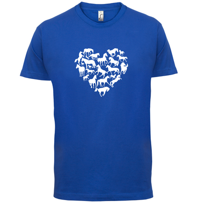 Love Heart Horse T Shirt