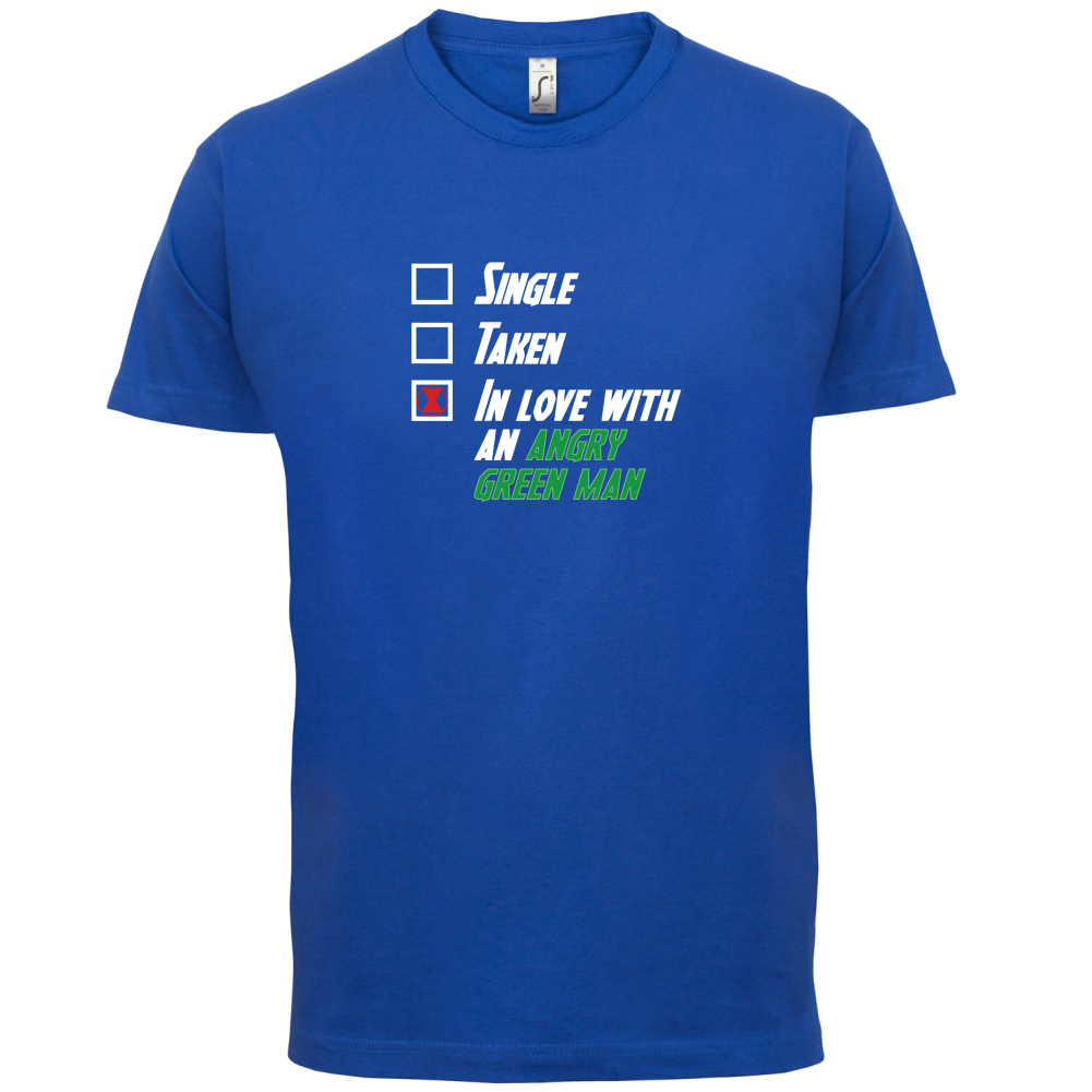Single Taken Angry Green Man T Shirt