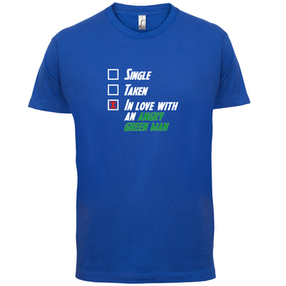 Single Taken Angry Green Man T Shirt