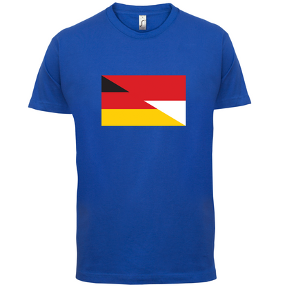 Half German Half Polish Flag T Shirt