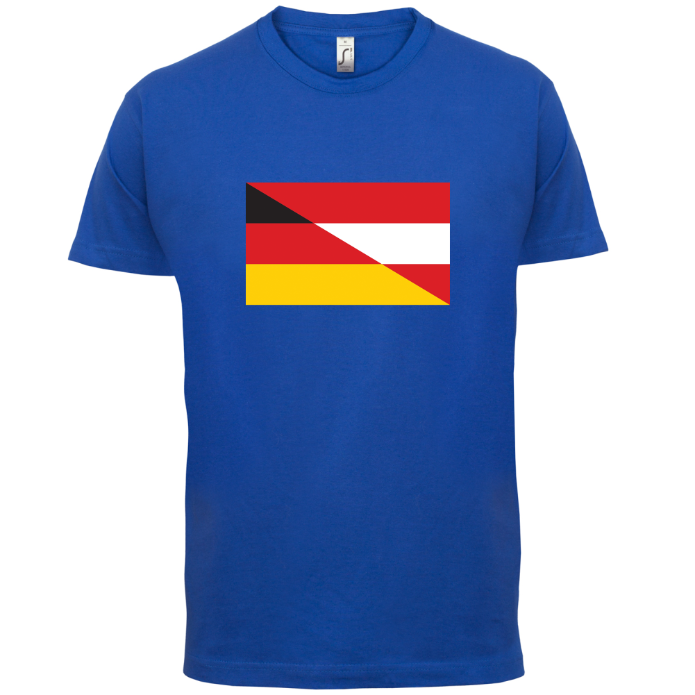Half German Half Austrian Flag T Shirt