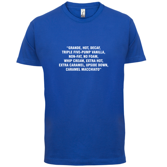 Long Coffee Order T Shirt