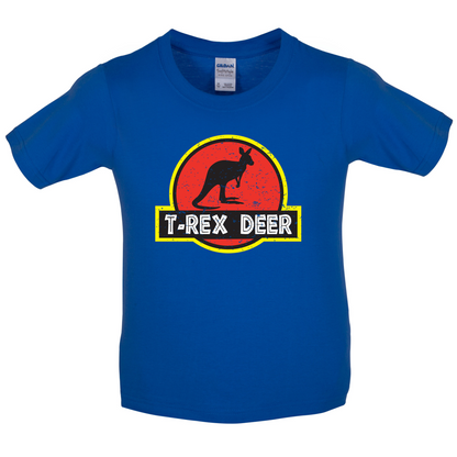T-Rex Deer Kids T Shirt