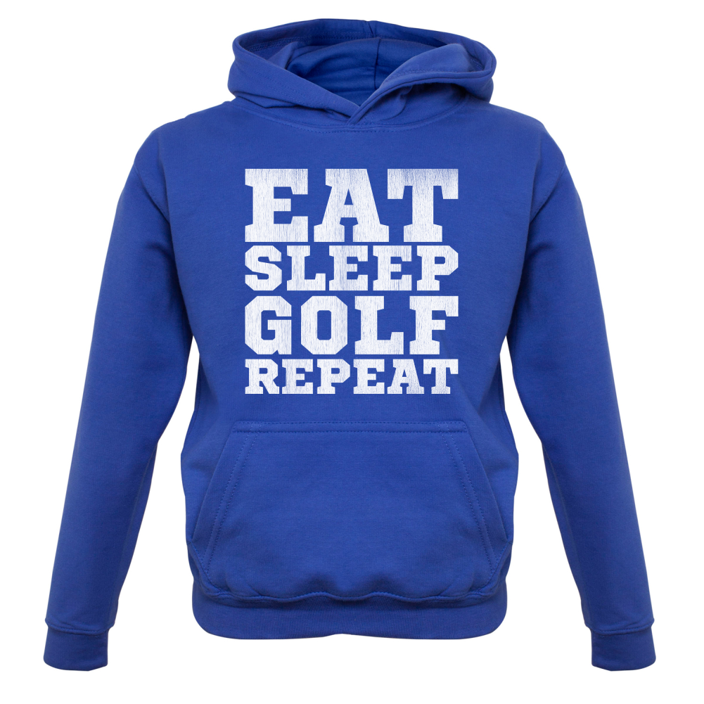 Eat Sleep Golf REPEAT Kids T Shirt
