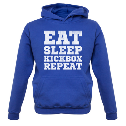 Eat Sleep Kickbox REPEAT Kids T Shirt