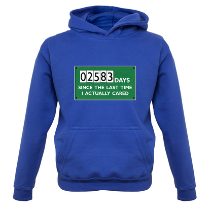 2583 Days Since I Cared Kids T Shirt