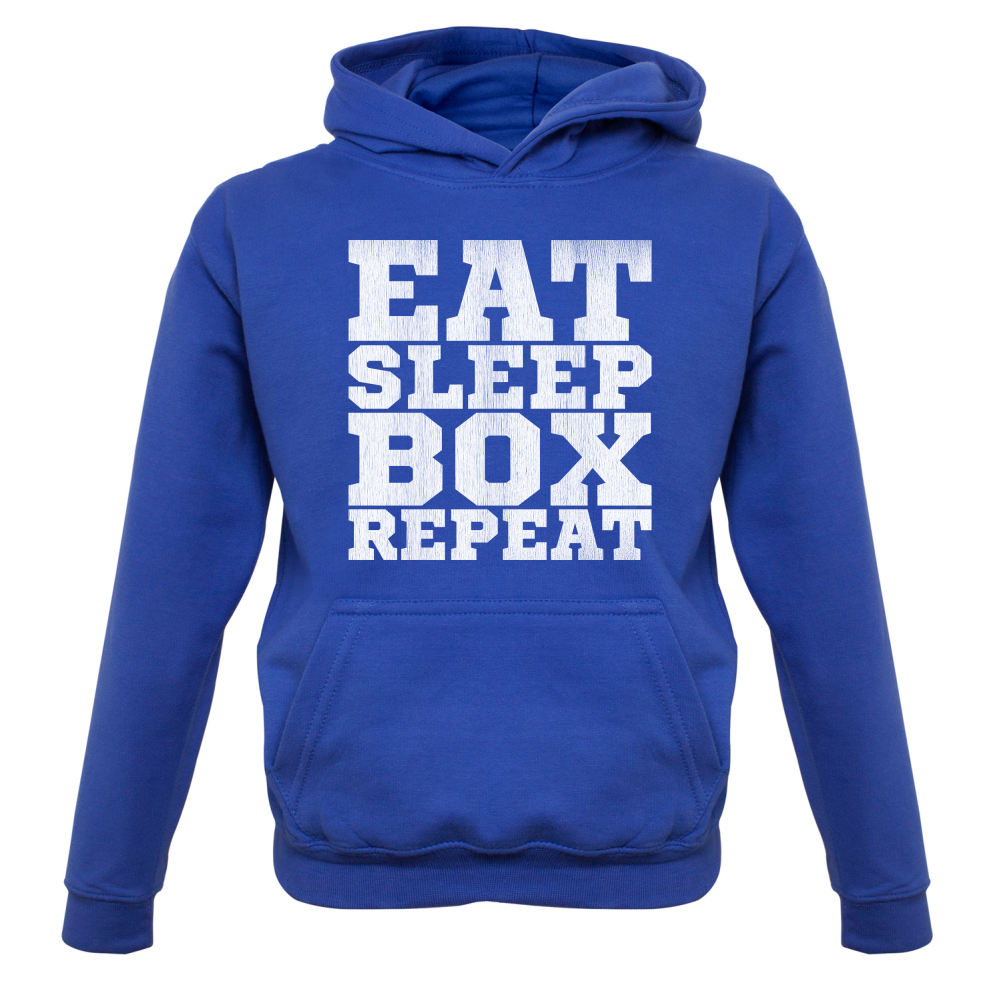 Eat Sleep Box REPEAT Kids T Shirt