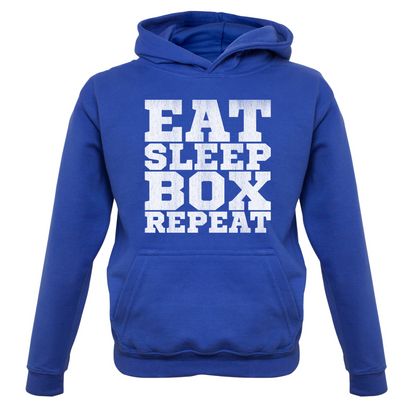 Eat Sleep Box REPEAT Kids T Shirt