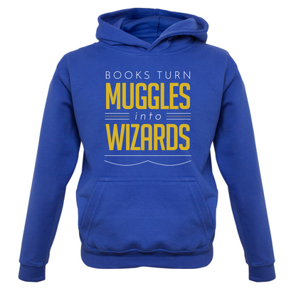 Books Turn Muggles Into Wizzards Kids T Shirt
