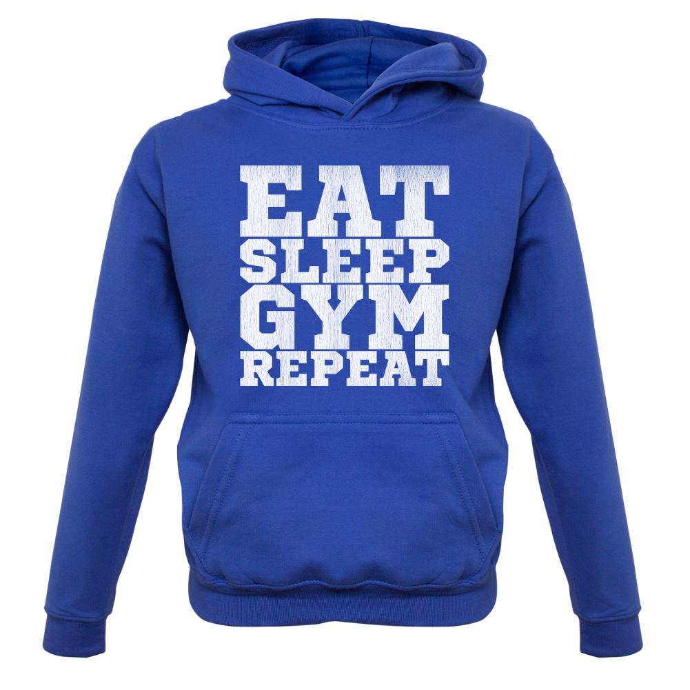 Eat Sleep Gym REPEAT Kids T Shirt